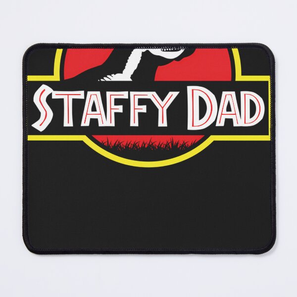 Item preview, (For-Dark-Background)-Jurassic-Staffy-Dad designed and sold by HansHempel.