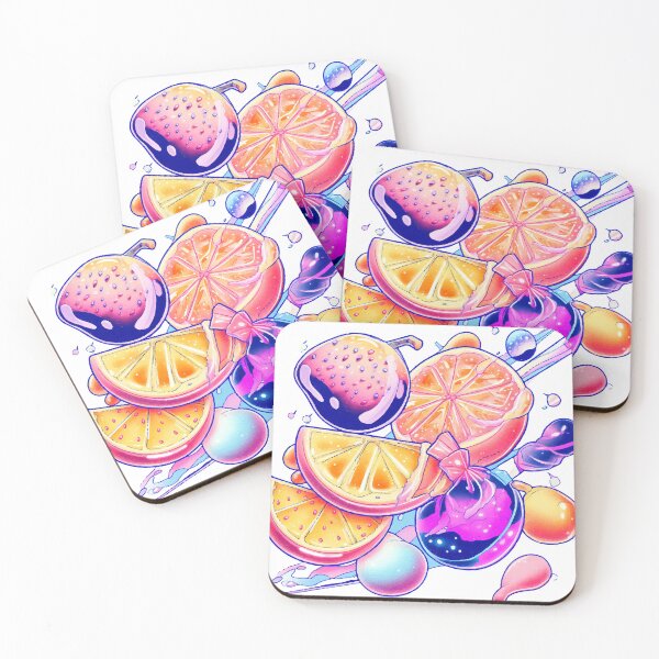 Item preview, Psychedelic Fruity Space Art – Surreal Candy Galaxy Illustration designed and sold by Moss and Moon Studio.