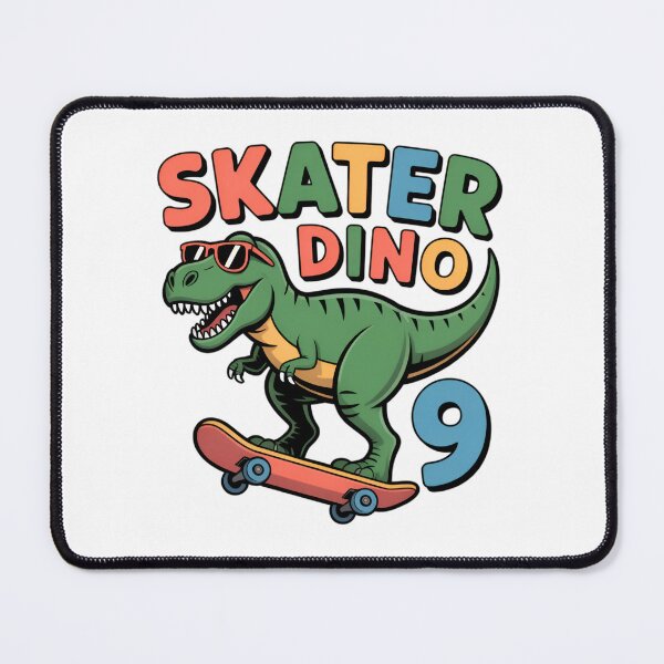 Item preview, Skater Dinosaur 9th Birthday T-Rex Skateboard designed and sold by Blok45.
