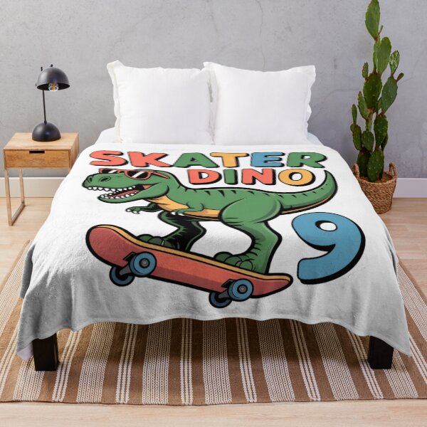 Item preview, Skater Dinosaur 9th Birthday T-Rex Skateboard designed and sold by Blok45.