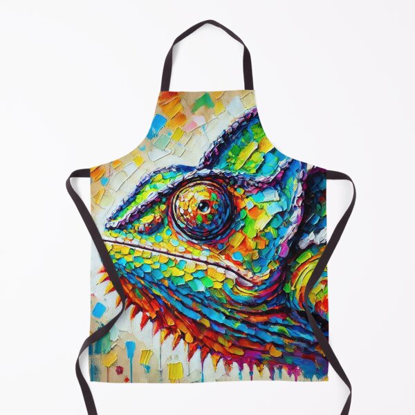 Item preview, Colorful chameleon mural – modern animal art in bold colors designed and sold by Eric Nagel.
