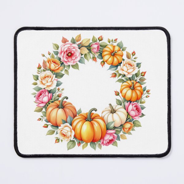 Item preview, Autumn Pumpkin and Rose Wreath designed and sold by Artchyzh.
