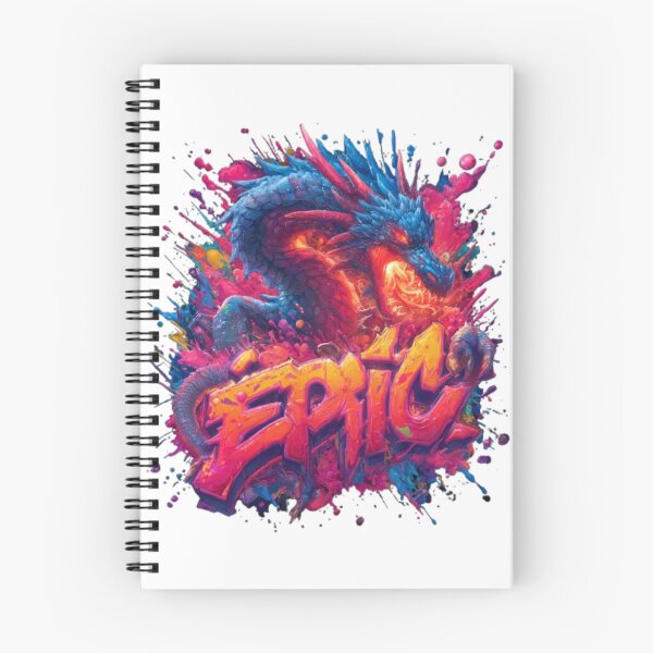 Item preview, Epic Dragon – Colorful Fantasy Graffiti Artwork designed and sold by AlexLineArt.