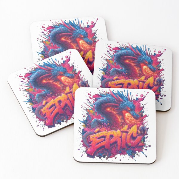 Item preview, Epic Dragon – Colorful Fantasy Graffiti Artwork designed and sold by AlexLineArt.