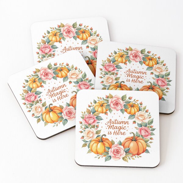 Item preview, Autumn floral wreath with pumpkins and roses designed and sold by Artchyzh.