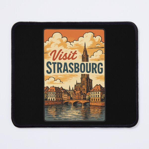 Item preview, Visit Strasbourg Retro designed and sold by TomFrontierArt.
