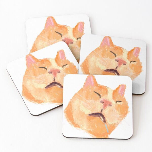 Item preview, drooling orange cat designed and sold by popochat.