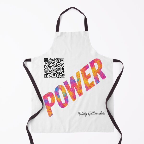 Item preview, "Power Motivational QR Code T-Shirt Design" designed and sold by natalygattamelati.