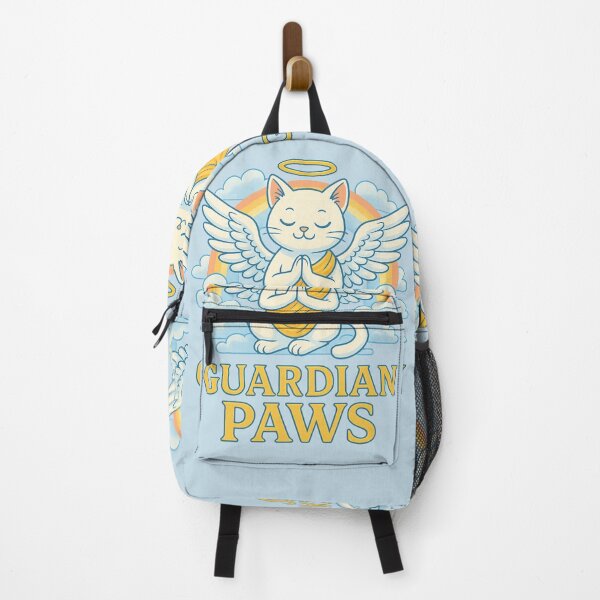 Item preview, Guardian Paws – Angel Cat from Heaven designed and sold by RetroPawsDesign.