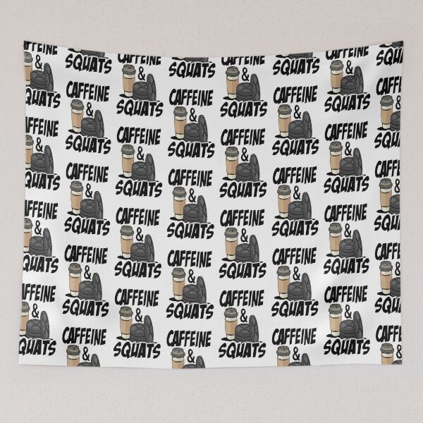 Item preview, Caffeine and squats  designed and sold by Fxtrotstudio.