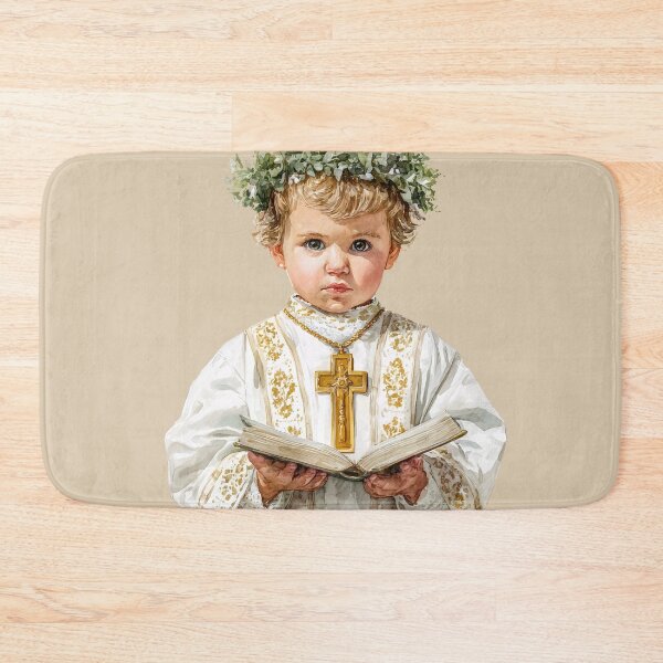 Item preview, Girl Praying Reading Bible Baptism Gift Christian Catholic designed and sold by tanabe.