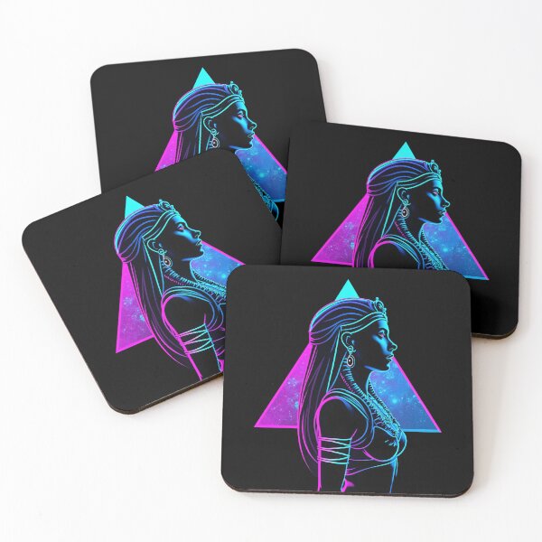 Item preview, Cyberpunk Goddess Isis – Neon Egyptian Mythology designed and sold by SajQ.