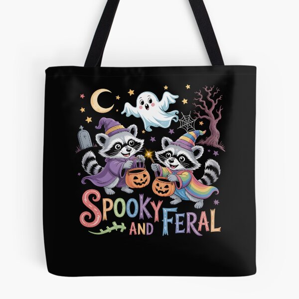 Item preview, Spooky And Feral Raccoon Cute Ghost Raccoon Trick Or Treat  designed and sold by DIT-Artis.
