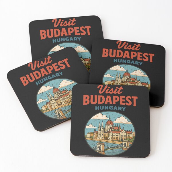 Item preview, Visit Budapest Retro designed and sold by TomFrontierArt.