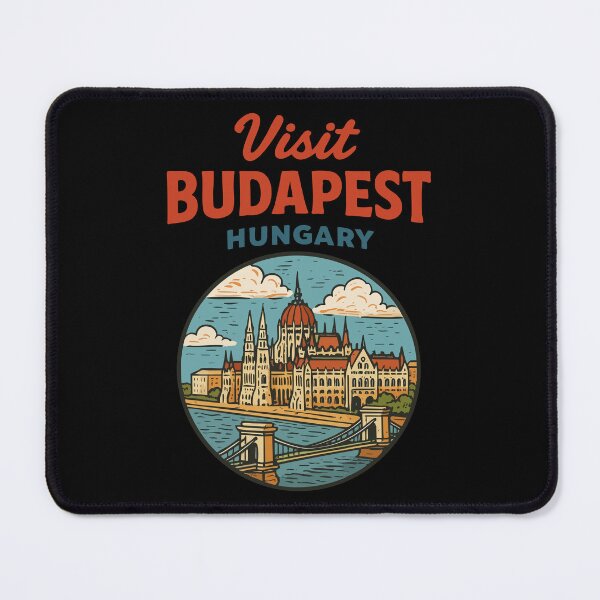 Item preview, Visit Budapest Retro designed and sold by TomFrontierArt.