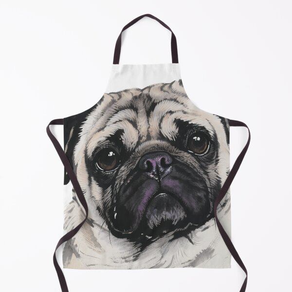 Item preview, Pug Ink Painting Close-up designed and sold by forget45studio.