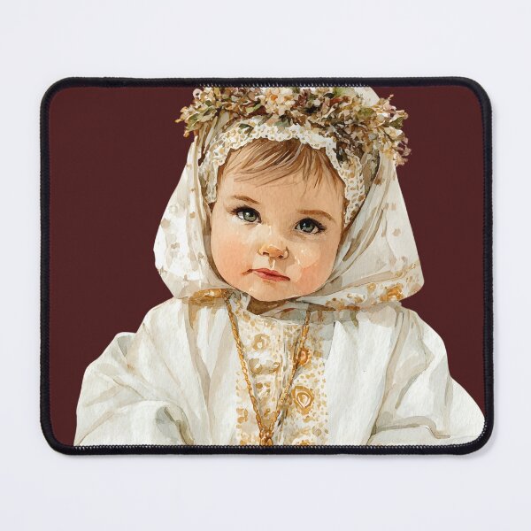 Item preview, Litle Kid Praying Reading Bible Baptism Gift Christian Catholic designed and sold by tanabe.