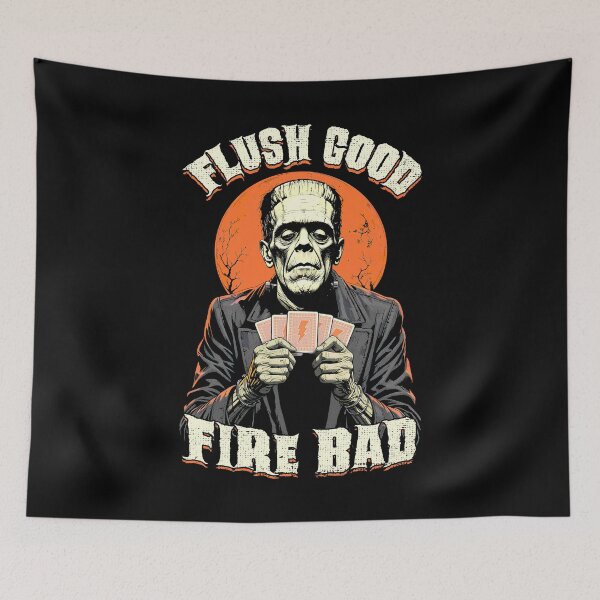 Item preview, Poker Player Halloween Funny Frankenstein Flush Good Cards designed and sold by GrandeDuc.