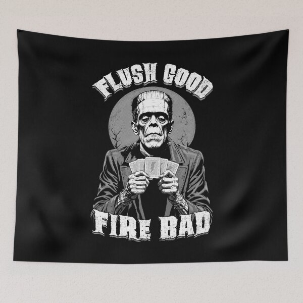 Item preview, Poker Player Halloween Funny Frankenstein Flush Good Cards designed and sold by GrandeDuc.