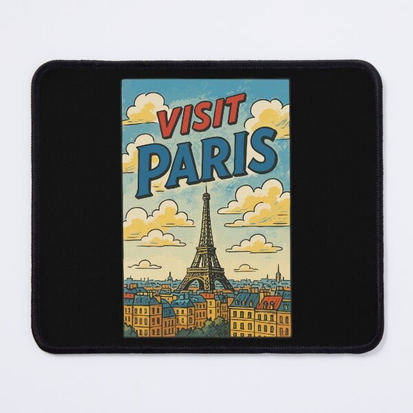 Item preview, Visit Paris France Retro designed and sold by TomFrontierArt.