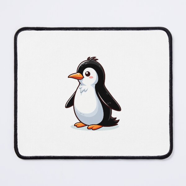 Item preview, Cute Cartoon Penguin with Blush and Tuft of Hair designed and sold by cave-canvas.