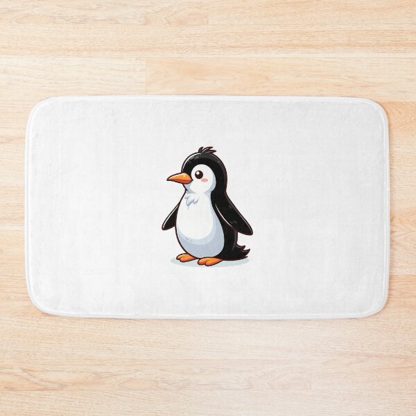 Item preview, Cute Cartoon Penguin with Blush and Tuft of Hair designed and sold by cave-canvas.