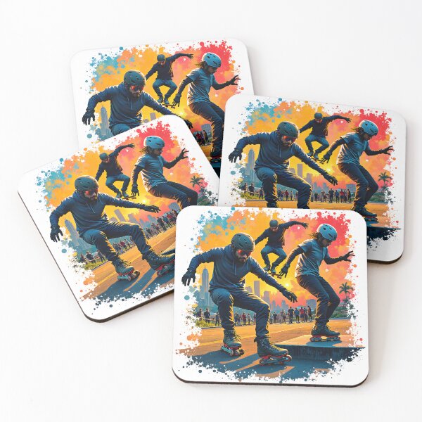 Item preview, Rollerblading, Inline skating, Skate Boarding designed and sold by Huskyyy Designs.