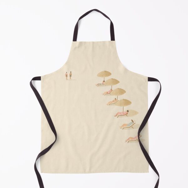 Item preview, Minimalist Beach Scene with Sunbathers designed and sold by LOhanaprints.