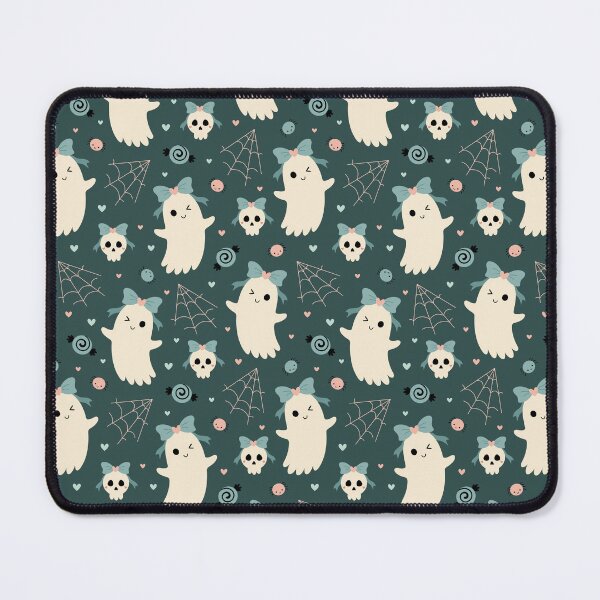 Item preview, Coquette Halloween Ghost and Skull Pattern designed and sold by Julza Art.
