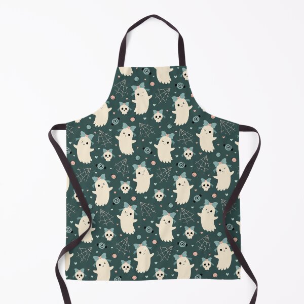 Item preview, Coquette Halloween Ghost and Skull Pattern designed and sold by Julza Art.