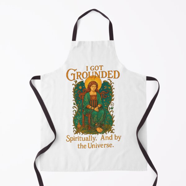 Item preview, I Got Grounded- Spiritually. And By the Universe Art Nouveau T-Shirt | Humorous Spiritual Lesson designed and sold by MySpiritTravels.