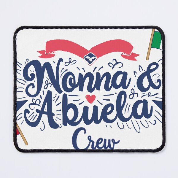 Item preview, Mexican–Italian Family Lettering – Nonna & Abuela Crew Design designed and sold by ArgentoArt.