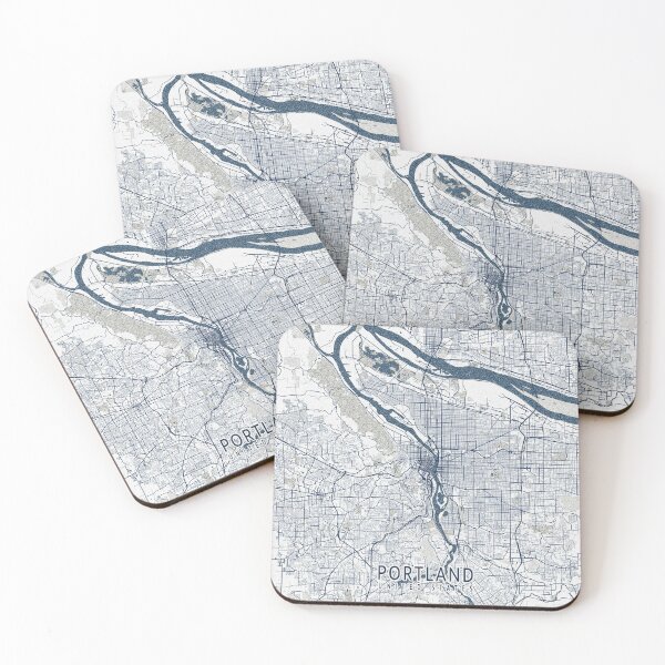 Item preview, Portland City Map of Oregon USA - Coastal designed and sold by deMAP.