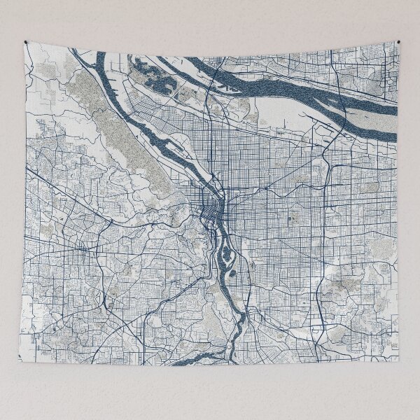 Item preview, Portland City Map of Oregon USA - Coastal designed and sold by deMAP.