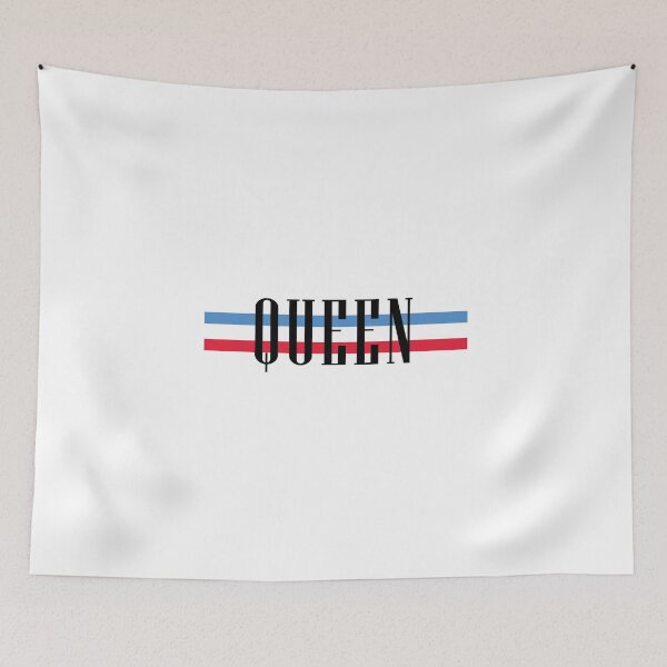 Item preview, Queen Minimalist Typography – Bold Striped Design designed and sold by The secret storage room.