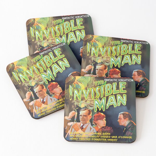 Item preview, The Invisible Man 1933 Poster | Vintage Horror Movie Wall Art | Classic Universal Monsters Print designed and sold by neildoch.