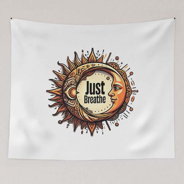 Item preview, Breathe Deeply Just Breathe  designed and sold by LaughLine Design.