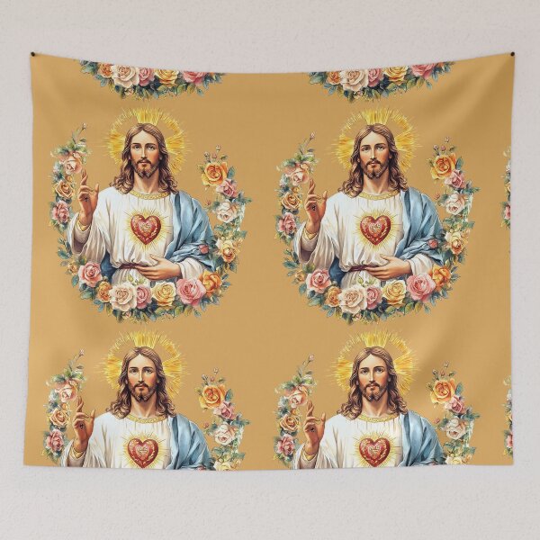 Item preview, Sacred Heart of Jesus Religious Christian Catholic designed and sold by tanabe.