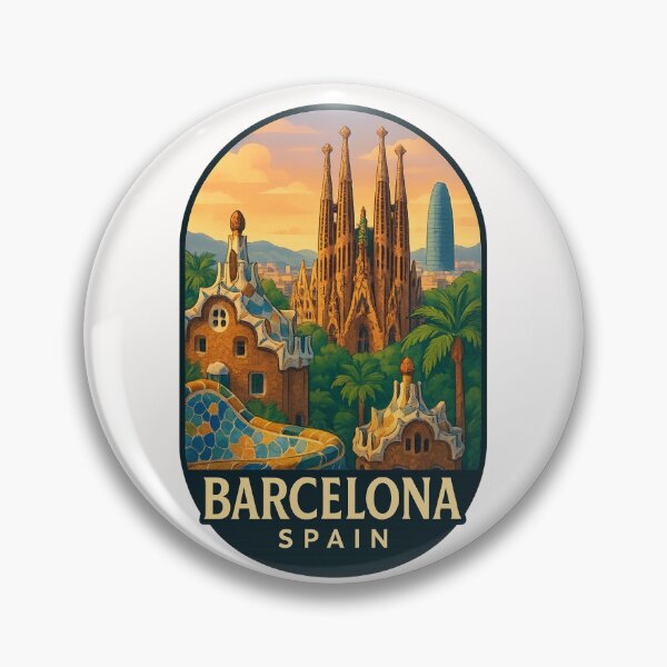 Item preview, Gaudí Architecture and Cityscape Barcelona Spain designed and sold by Places On Earth.