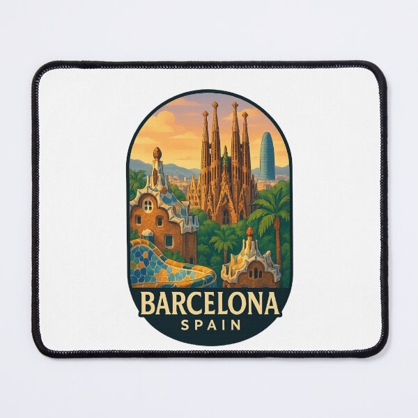 Item preview, Gaudí Architecture and Cityscape Barcelona Spain designed and sold by Places On Earth.