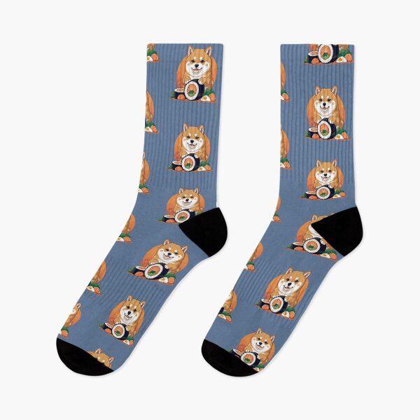 Item preview, Cute Shiba Sushi Roll Kawaii Art designed and sold by NeonBeast Studio.