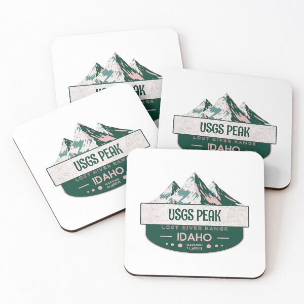 Item preview, USGS Peak, Lost River Range, Idaho, Mountain Design designed and sold by Wanderful-roads.
