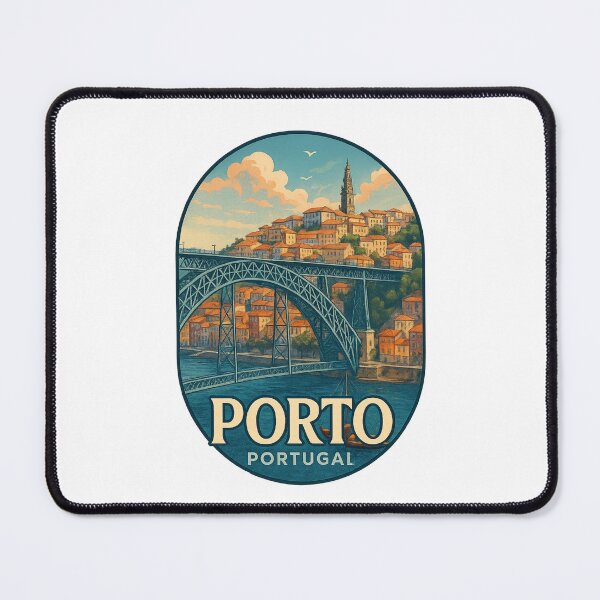 Item preview, Dom Luís I Bridge and Historic Porto Portugal designed and sold by Places On Earth.