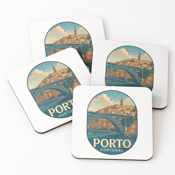 Item preview, Dom Luís I Bridge and Historic Porto Portugal designed and sold by Places On Earth.