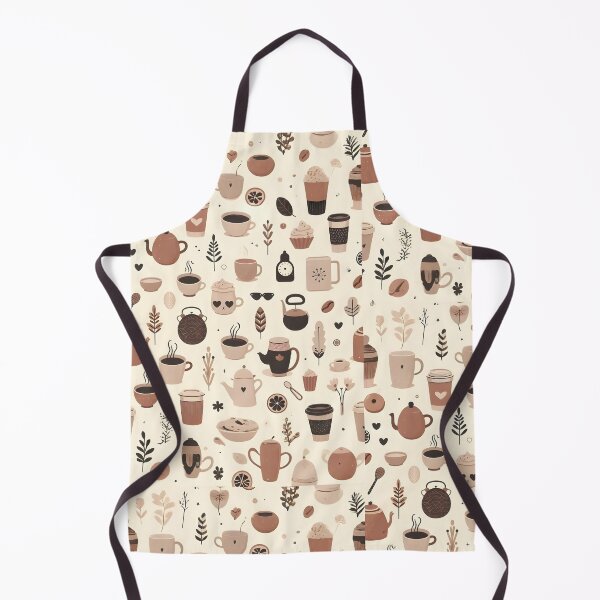 Item preview, Minimalist Coffee Pattern wallpaper background no.2 designed and sold by DreamagineArtDesign.