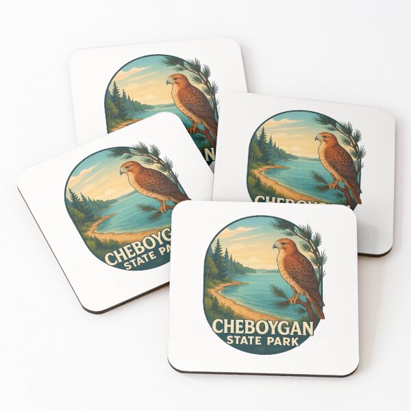 Item preview, Red-Tailed Hawk at Cheboygan State Park Michigan designed and sold by Places On Earth.
