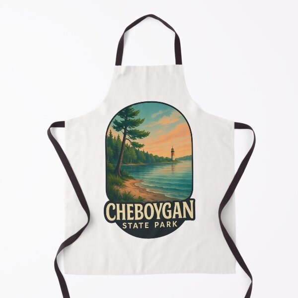 Item preview, Lighthouse View from Cheboygan State Park Michigan designed and sold by Places On Earth.