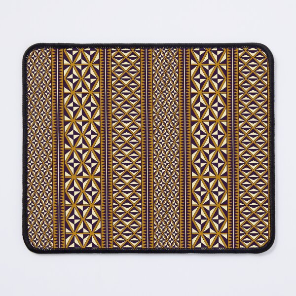Item preview, Captivating Maori Geometric Pattern: Brown, Ocker & Yellow Art Print designed and sold by FreiherrPK.