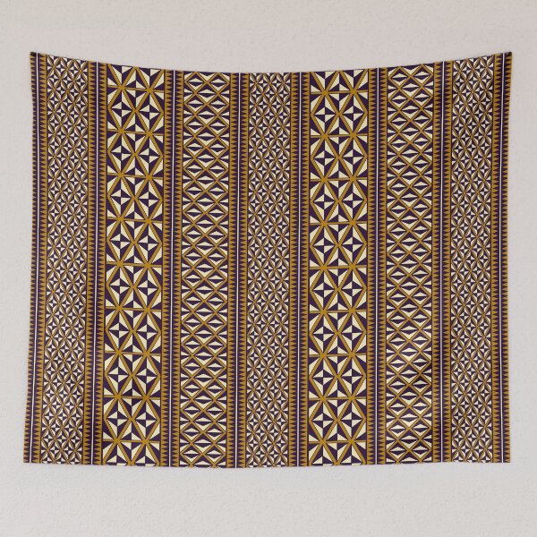 Item preview, Captivating Maori Geometric Pattern: Brown, Ocker & Yellow Art Print designed and sold by FreiherrPK.