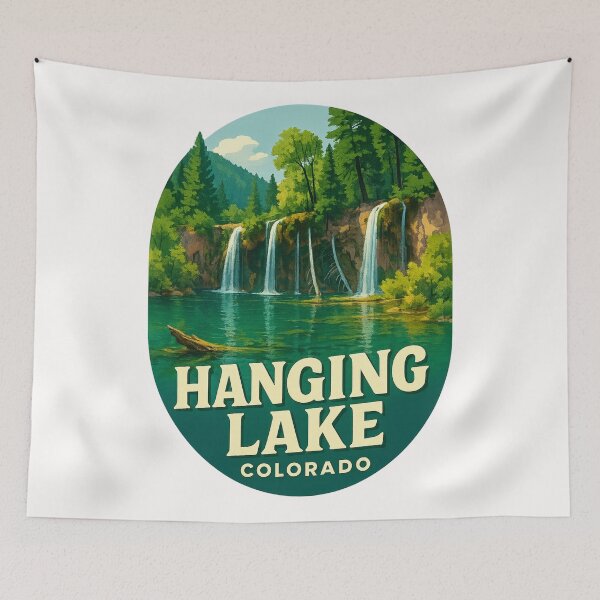 Item preview, Hanging Lake Waterfalls in Glenwood Canyon Colorado designed and sold by Places On Earth.